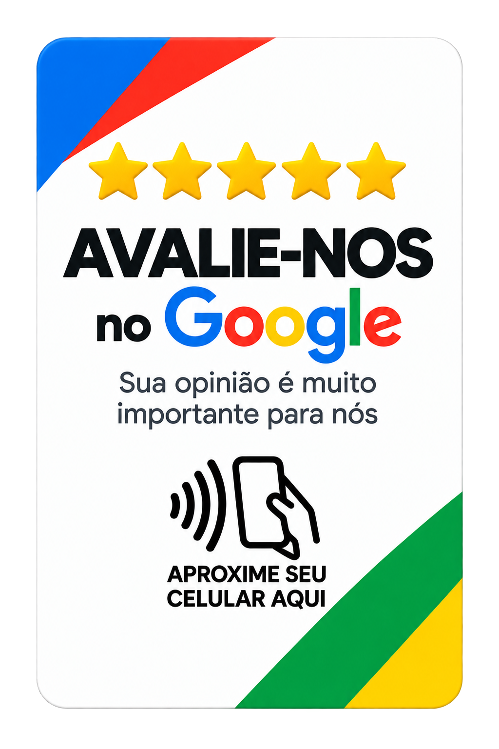 Placa NFC Doltro Connect para avaliações no Google