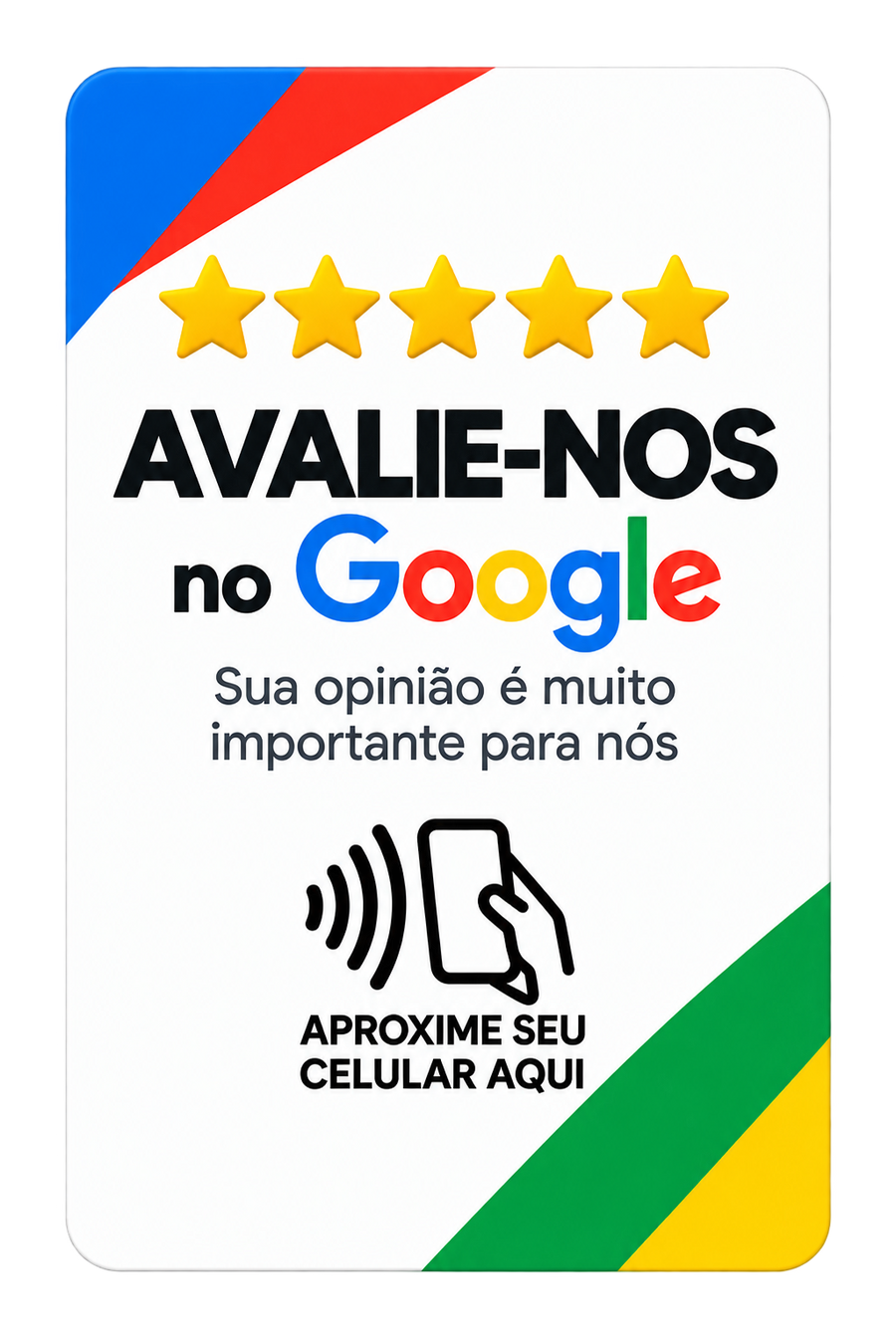 Placa NFC Doltro Connect para avaliações no Google